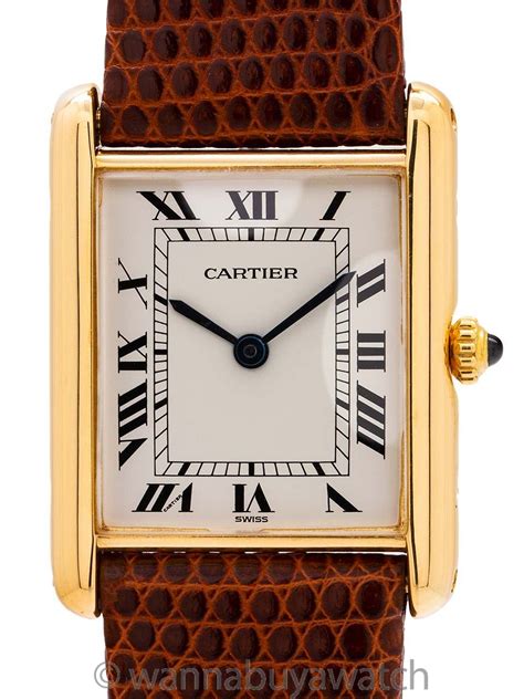 cartier tank watch pre owned.